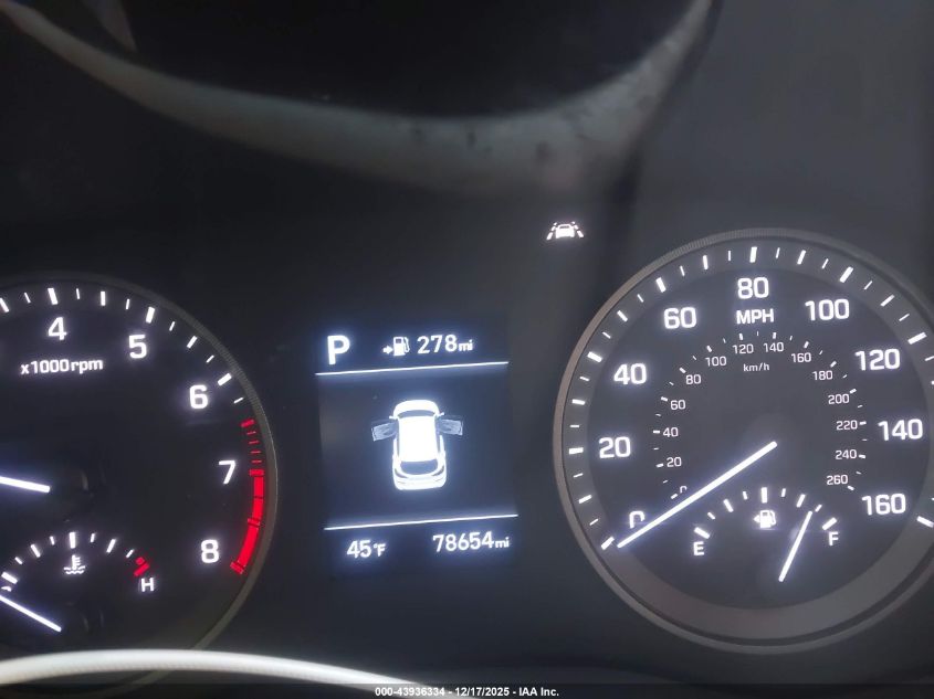 2019 Hyundai Tucson Se VIN: KM8J23A44KU887806 Lot: 43936334