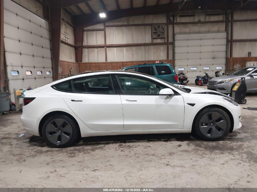 2022 Tesla Model 3 Long Range Dual Motor All-Wheel Drive VIN: 5YJ3E1EB3NF360810 Lot: 43936364