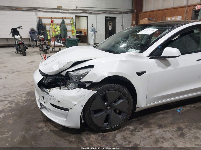 2022 Tesla Model 3 Long Range Dual Motor All-Wheel Drive VIN: 5YJ3E1EB3NF360810 Lot: 43936364