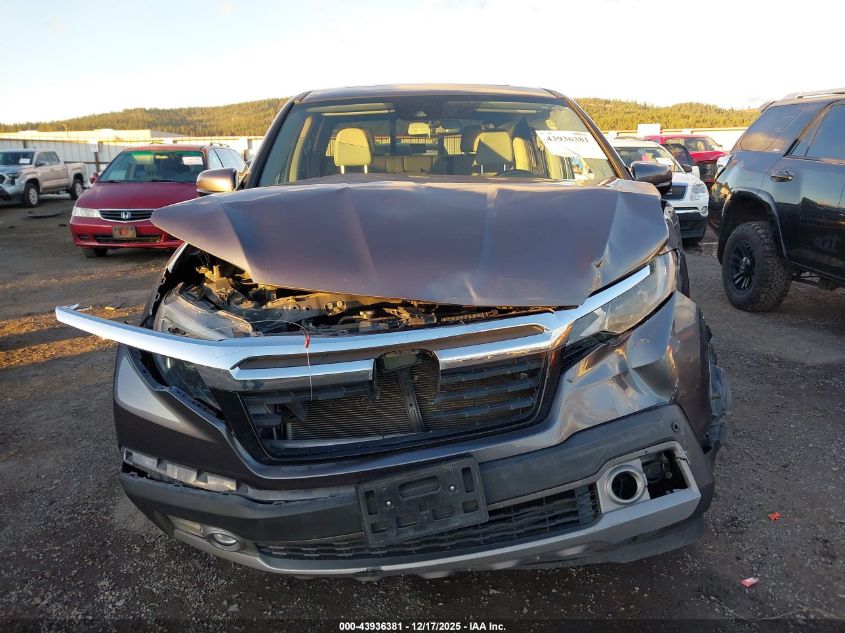 2017 Honda Ridgeline Rtl-E VIN: 5FPYK3F74HB011073 Lot: 43936381