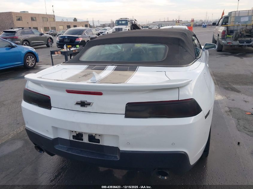 2014 Chevrolet Camaro 1Lt VIN: 2G1FB3D39E9271929 Lot: 43936423