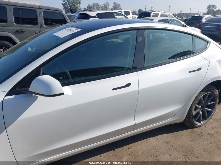 2023 Tesla Model 3 Rear-Wheel Drive VIN: 5YJ3E1EA5PF489495 Lot: 43936431