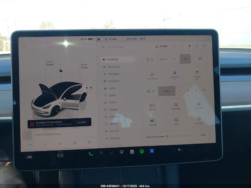 2023 Tesla Model 3 Rear-Wheel Drive VIN: 5YJ3E1EA5PF489495 Lot: 43936431