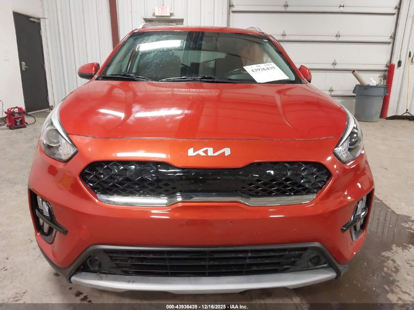 2022 Kia Niro Lxs VIN: KNDCB3LC7N5499341 Lot: 43936439
