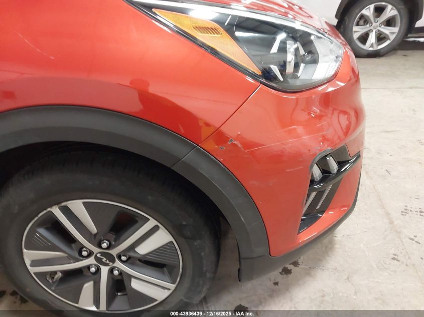 2022 Kia Niro Lxs VIN: KNDCB3LC7N5499341 Lot: 43936439