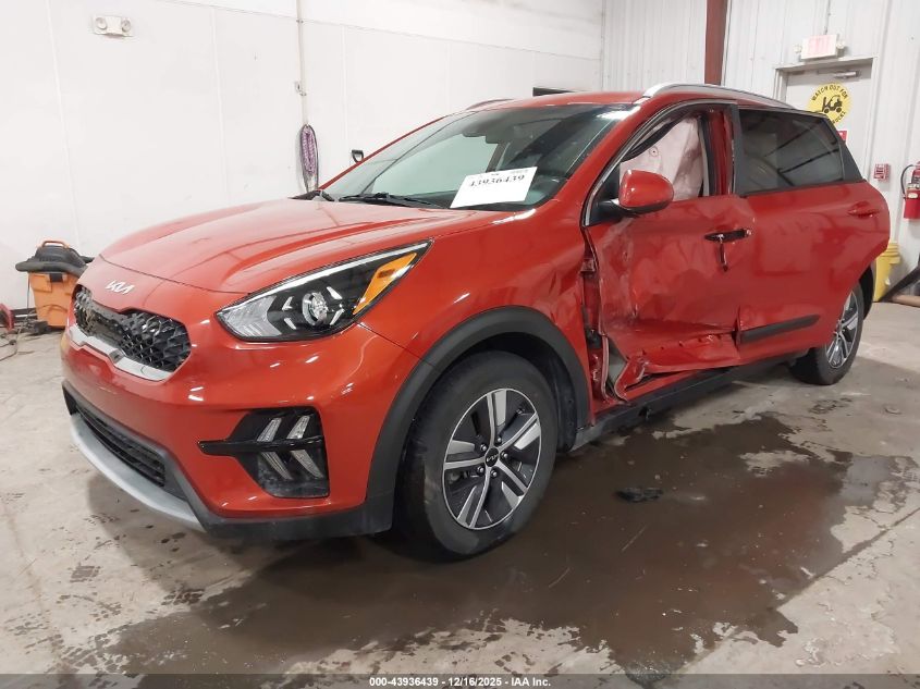 2022 Kia Niro Lxs VIN: KNDCB3LC7N5499341 Lot: 43936439