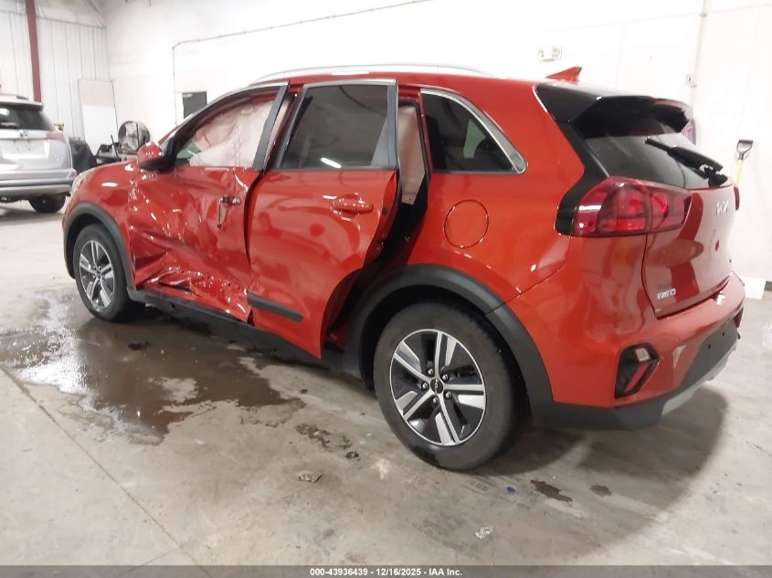 2022 Kia Niro Lxs VIN: KNDCB3LC7N5499341 Lot: 43936439