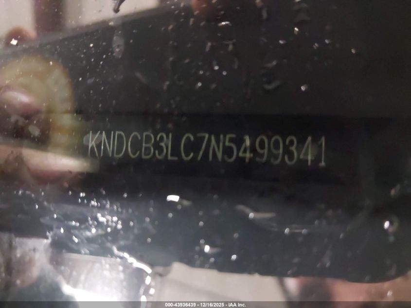 2022 Kia Niro Lxs VIN: KNDCB3LC7N5499341 Lot: 43936439