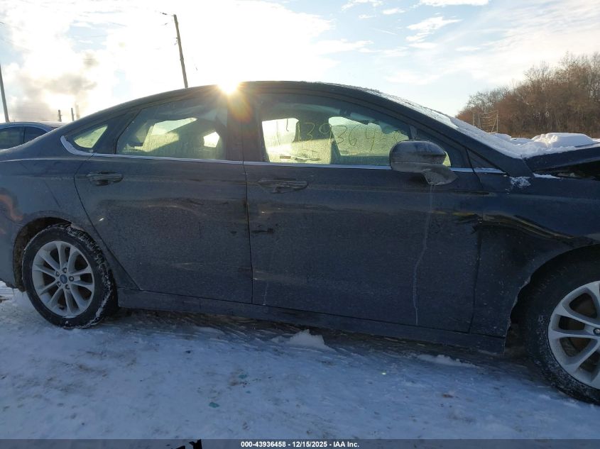 2019 Ford Fusion Se VIN: 3FA6P0HD1KR196181 Lot: 43936458