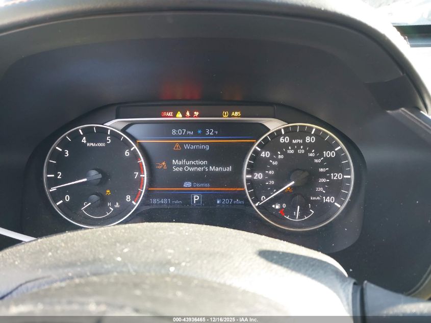 2019 Nissan Altima 2.5 Sr VIN: 1N4BL4CV5KC121936 Lot: 43936465