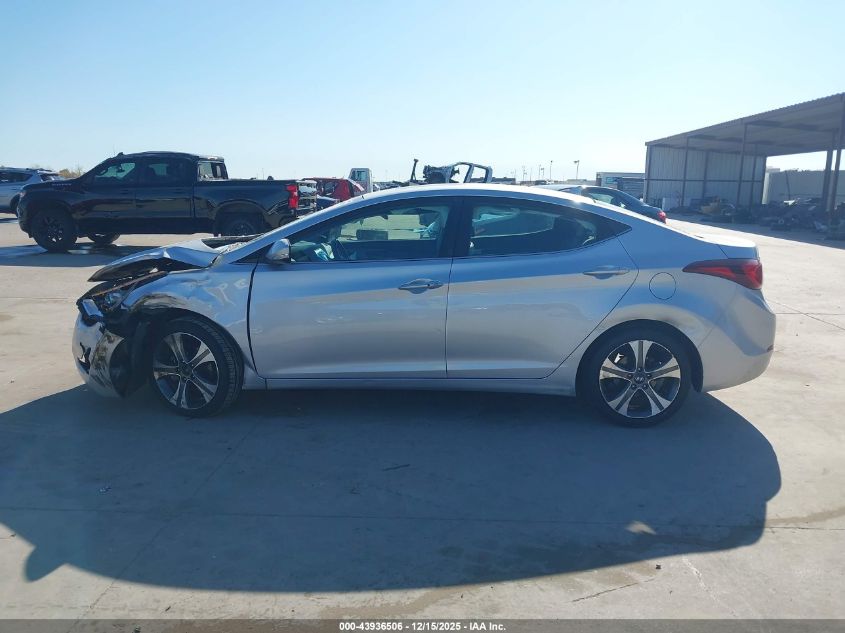 2014 Hyundai Elantra Sport VIN: KMHDH4AH4EU103715 Lot: 43936506