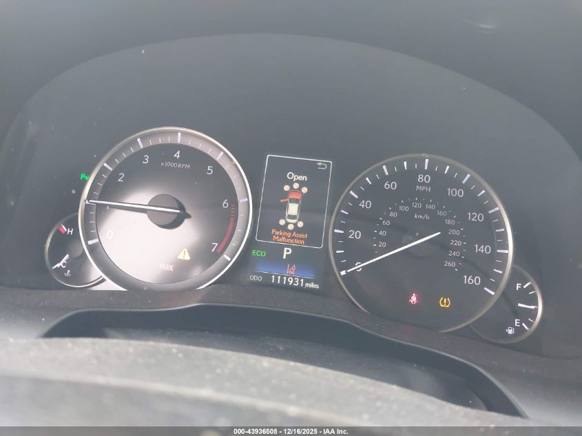 2017 Lexus Es 350 VIN: 58ABK1GG0HU067217 Lot: 43936508