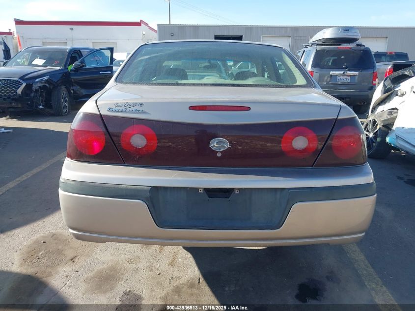 2003 Chevrolet Impala VIN: 2G1WF52E439158942 Lot: 43936513