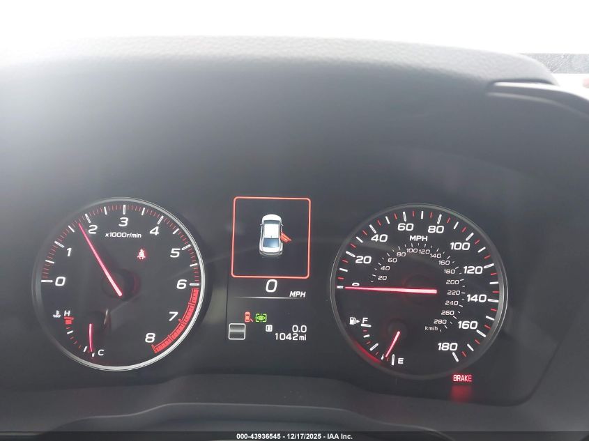 2025 Subaru Wrx Premium VIN: JF1VBAH62S9808112 Lot: 43936545