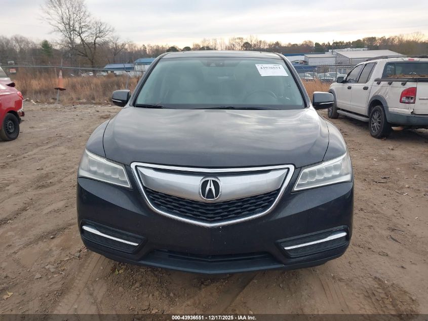 2014 Acura Mdx Technology Package VIN: 5FRYD3H43EB012196 Lot: 43936551