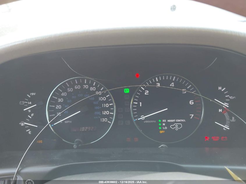 2007 Lexus Lx 470 VIN: JTJHT00W774025640 Lot: 43936602