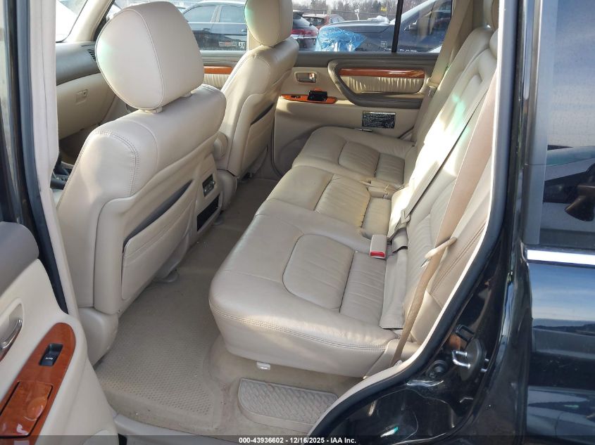 2007 Lexus Lx 470 VIN: JTJHT00W774025640 Lot: 43936602