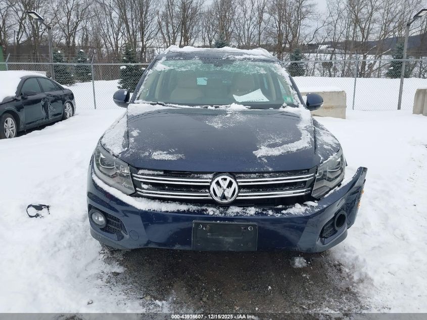 2016 Volkswagen Tiguan Se VIN: WVGBV7AX7GW535697 Lot: 43936607