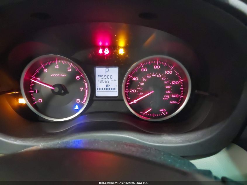 2013 Subaru Xv Crosstrek 2.0I Premium VIN: JF2GPAVC3D2833807 Lot: 43936671