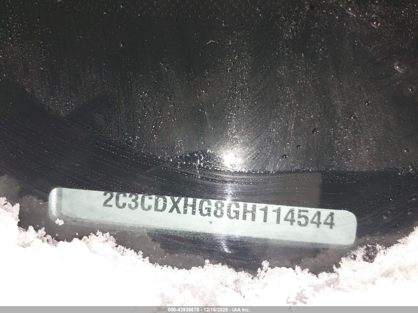 2016 Dodge Charger Sxt VIN: 2C3CDXHG8GH114544 Lot: 43936676