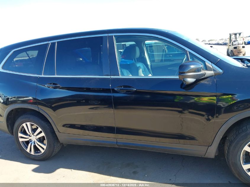 2017 Honda Pilot Ex-L VIN: 5FNYF5H50HB002472 Lot: 43936712