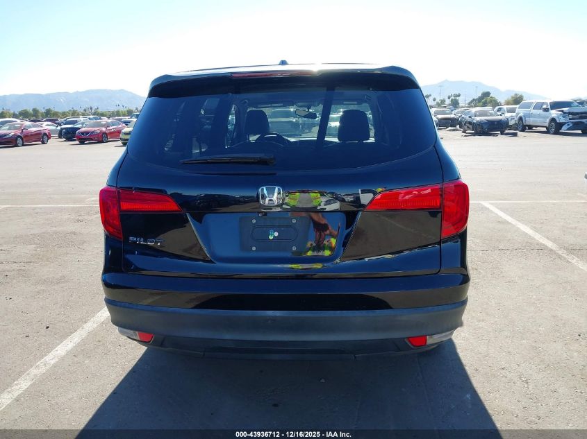 2017 Honda Pilot Ex-L VIN: 5FNYF5H50HB002472 Lot: 43936712