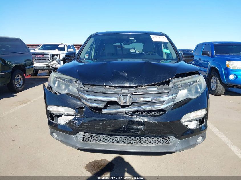 2017 Honda Pilot Ex-L VIN: 5FNYF5H50HB002472 Lot: 43936712