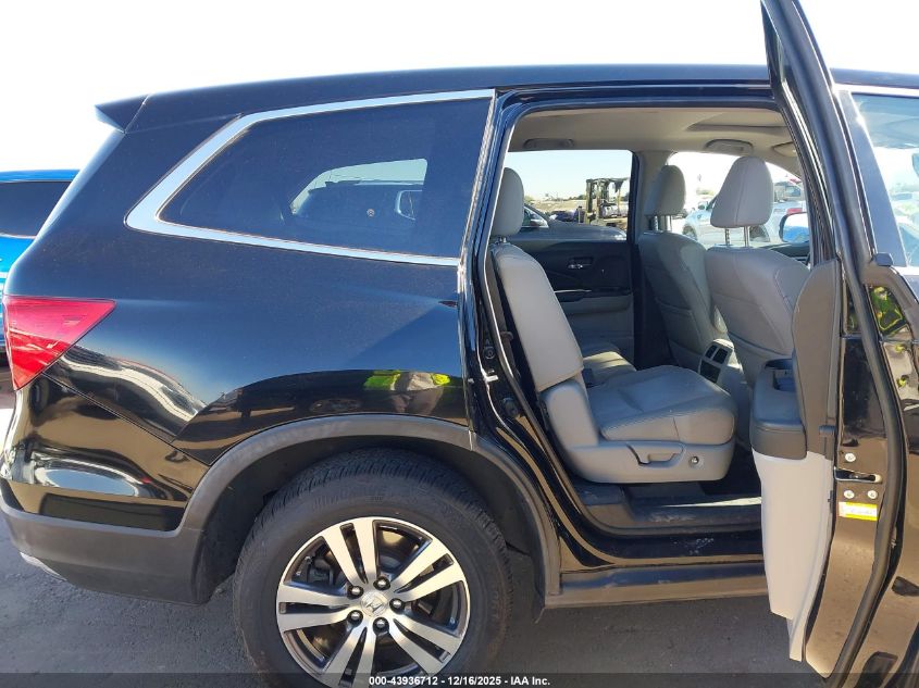 2017 Honda Pilot Ex-L VIN: 5FNYF5H50HB002472 Lot: 43936712