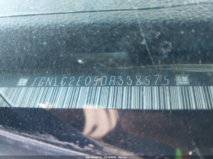 2013 Chevrolet Tahoe Commercial Fleet VIN: 1GNLC2E05DR338575 Lot: 43936716