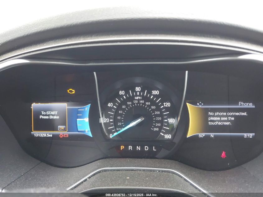 2017 Ford Fusion Se VIN: 3FA6P0H74HR154851 Lot: 43936753