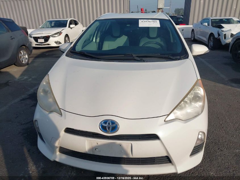 2012 Toyota Prius C One VIN: JTDKDTB34C1015377 Lot: 43936789