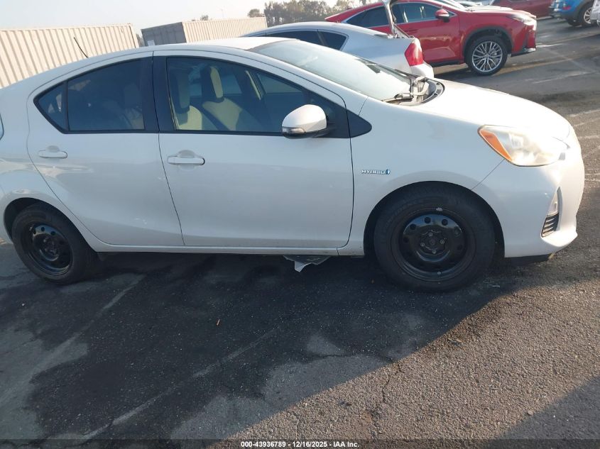 2012 Toyota Prius C One VIN: JTDKDTB34C1015377 Lot: 43936789