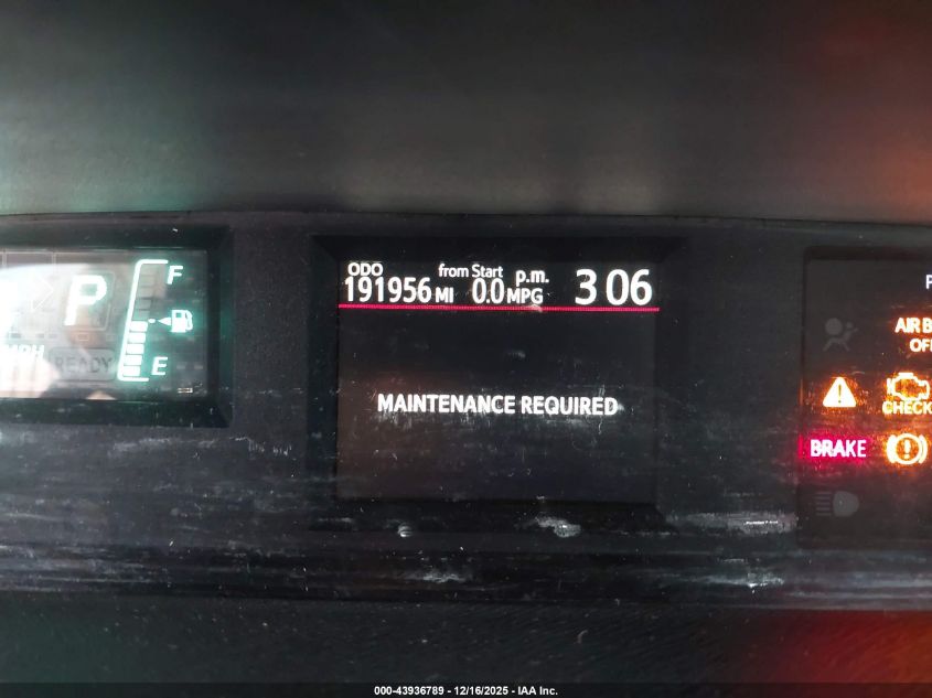 2012 Toyota Prius C One VIN: JTDKDTB34C1015377 Lot: 43936789