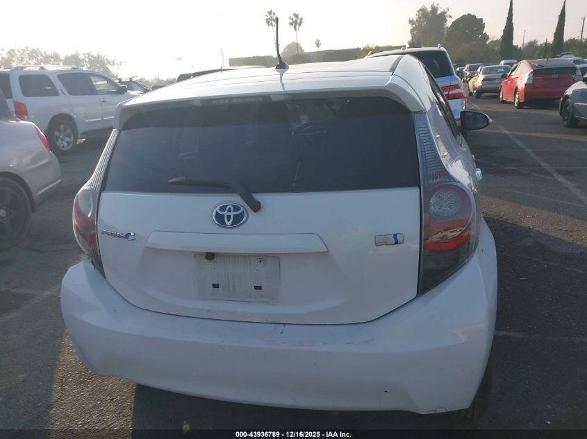 2012 Toyota Prius C One VIN: JTDKDTB34C1015377 Lot: 43936789