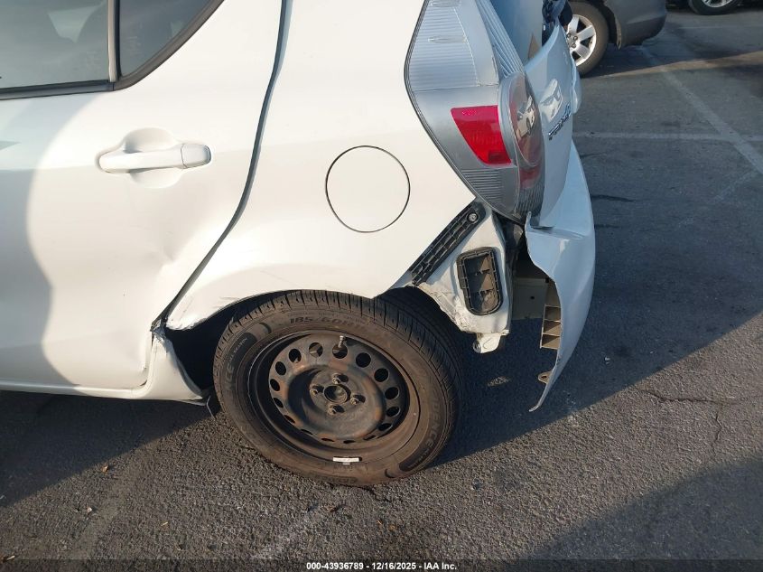 2012 Toyota Prius C One VIN: JTDKDTB34C1015377 Lot: 43936789