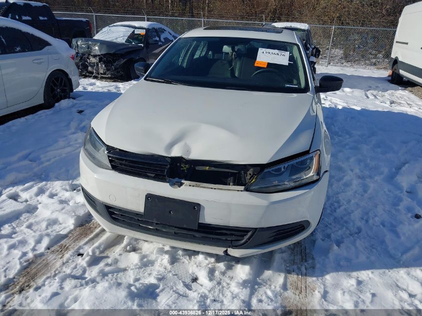 2013 Volkswagen Jetta 2.0L S VIN: 3VW2K7AJ7DM309998 Lot: 43936826