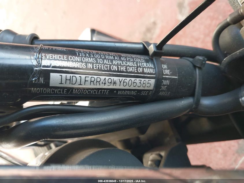 1998 Harley-Davidson Flhrci Anniversary VIN: 1HD1FRR49WY606385 Lot: 43936849