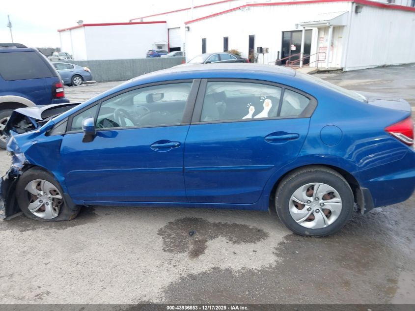 2014 Honda Civic Lx VIN: 19XFB2F57EE257836 Lot: 43936853