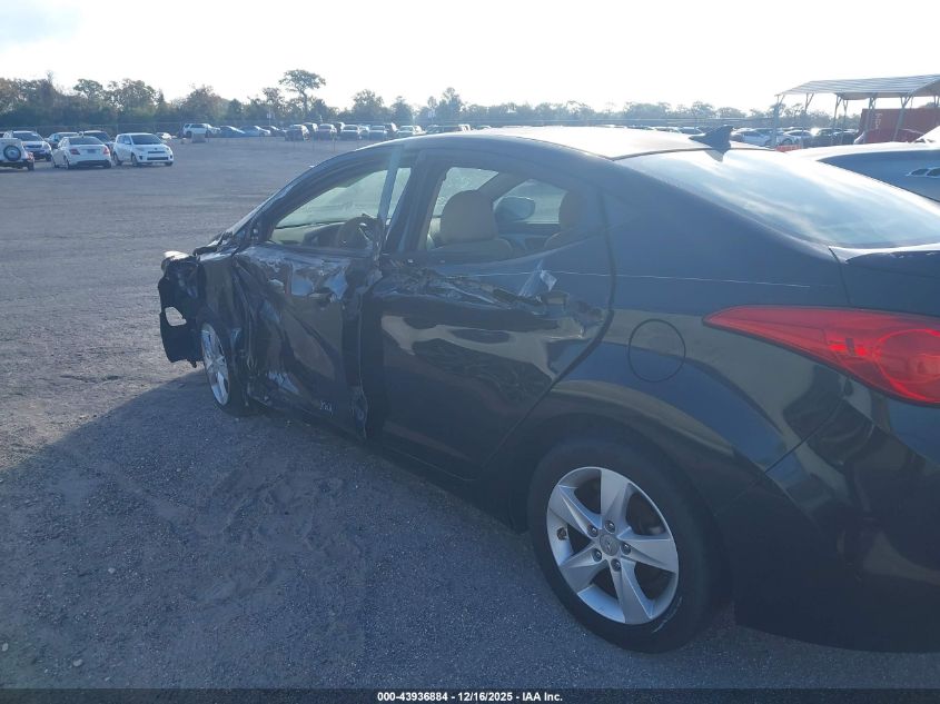 2013 Hyundai Elantra Gls VIN: 5NPDH4AE3DH287953 Lot: 43936884