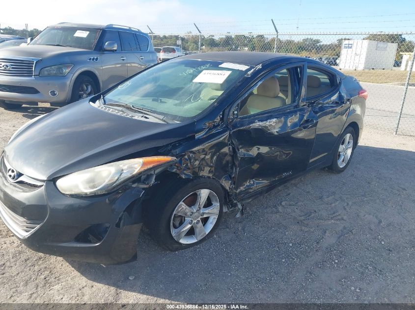2013 Hyundai Elantra Gls VIN: 5NPDH4AE3DH287953 Lot: 43936884