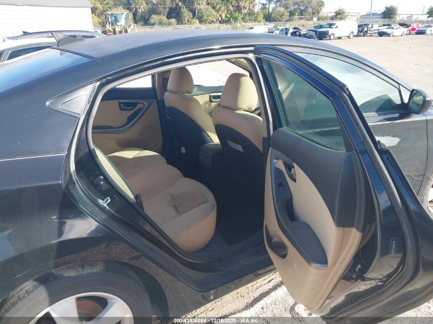 2013 Hyundai Elantra Gls VIN: 5NPDH4AE3DH287953 Lot: 43936884