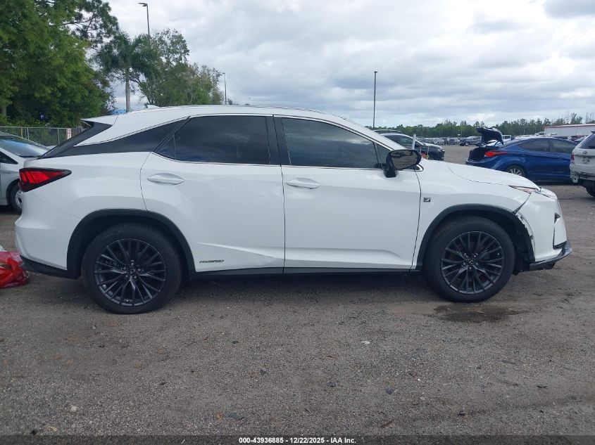 2016 Lexus Rx 450H F Sport VIN: 2T2BGMCA3GC002465 Lot: 43936885
