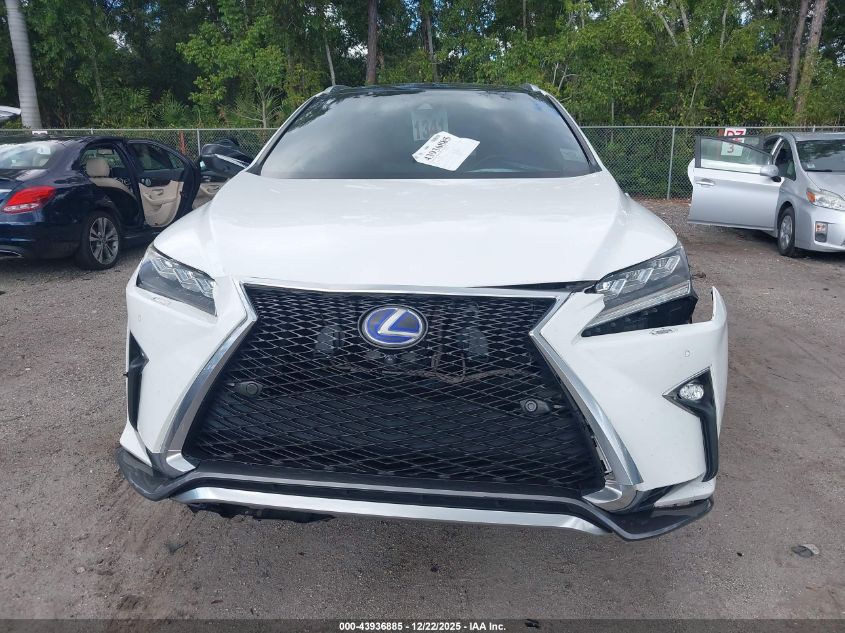 2016 Lexus Rx 450H F Sport VIN: 2T2BGMCA3GC002465 Lot: 43936885
