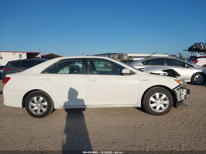 2013 Toyota Camry Hybrid Le VIN: 4T1BD1FKXDU074578 Lot: 43936901