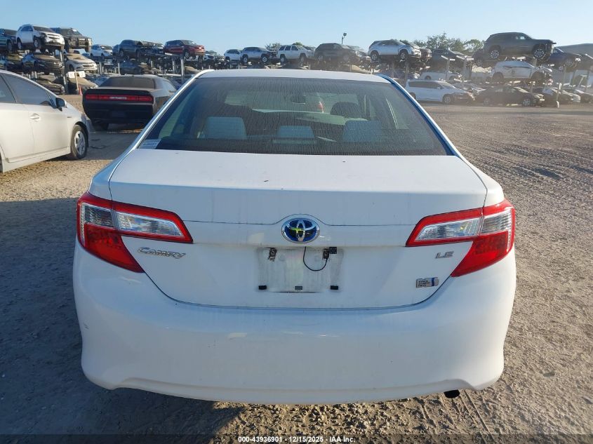 2013 Toyota Camry Hybrid Le VIN: 4T1BD1FKXDU074578 Lot: 43936901