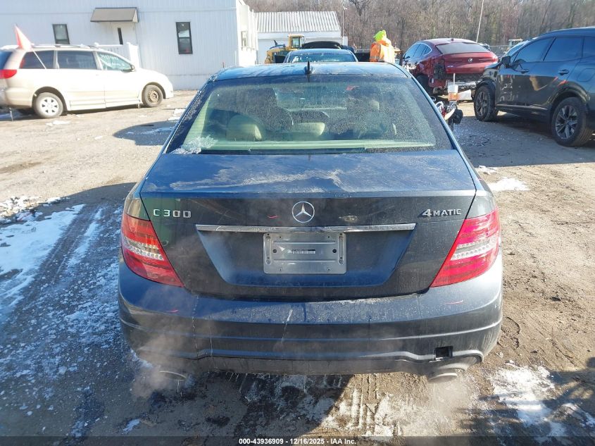 2014 Mercedes-Benz C 300 Sport 4Matic VIN: WDDGF8AB8EG185592 Lot: 43936909