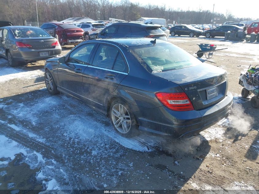 2014 Mercedes-Benz C 300 Sport 4Matic VIN: WDDGF8AB8EG185592 Lot: 43936909