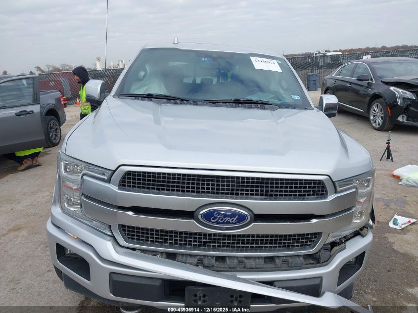 2019 Ford F-150 Platinum VIN: 1FTEW1E44KFB95557 Lot: 43936914