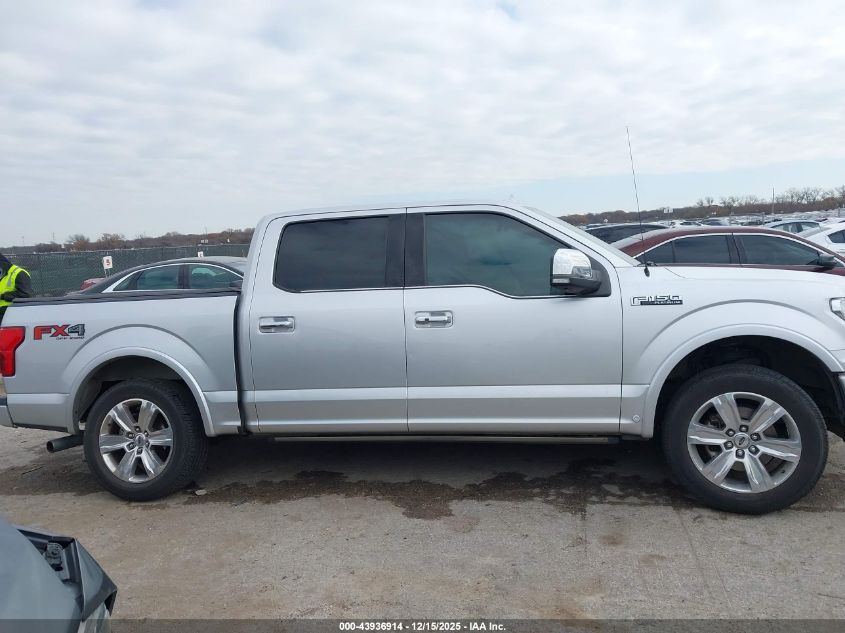 2019 Ford F-150 Platinum VIN: 1FTEW1E44KFB95557 Lot: 43936914