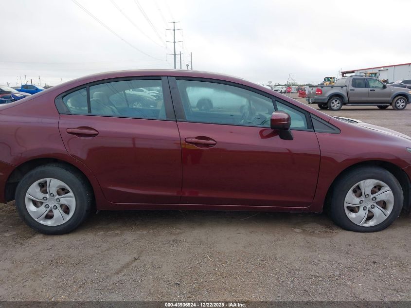 2015 Honda Civic Lx VIN: 19XFB2F51FE013214 Lot: 43936924